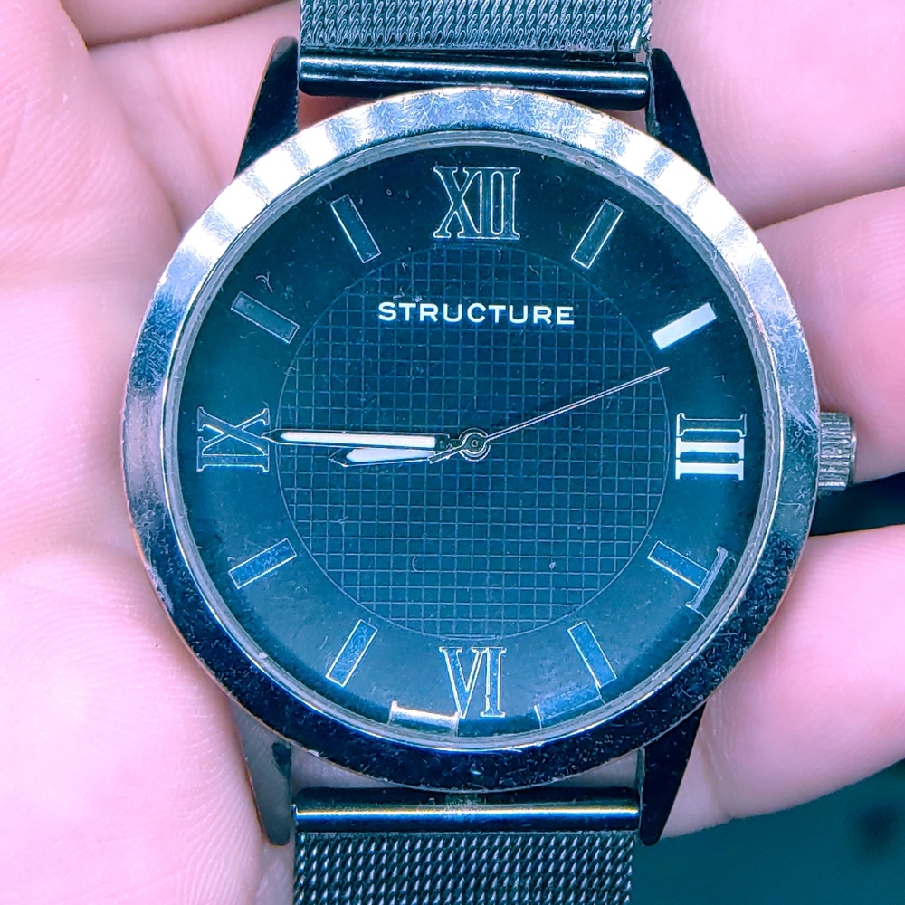 Structure dress watch men's 45mm